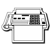 2.62x3.5 Custom Fax machine Shaped Magnets 20 Mil