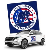 24x24 Custom Political Magnetic Car Signs Magnets - Outdoor & Car Magnets 30 Mil Square Corners