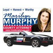 24x12 Custom Political Magnets - Outdoor & Car Magnets 30 Mil Round Corners