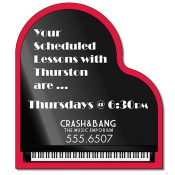 3x3.375 Custom Piano Shaped Indoor Magnets 35 Mil
