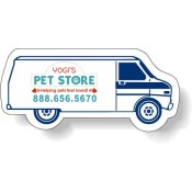 3.12x1.43 Personalized Van Shaped Indoor Magnets 35 Mil