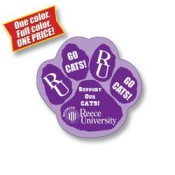 3.25x3.125 Custom Printed Paw Shape Magnets - Outdoor & Car Magnets 35 Mil