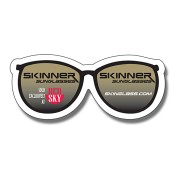 3.25x1.37 Custom Eye Glasses Shape Magnets - Outdoor & Car Magnets 35 Mil