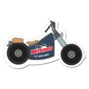 3.37x2 Custom Printed Motorcycle Shaped Magnets 20 Mil