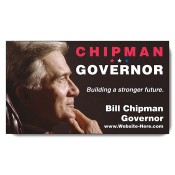 3.5x2 Custom Political Business Card Magnets 20 Mil Square Corners