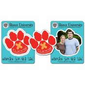 3.5x4.5 Custom School Picture Frame Paw Print Punch Magnets 20 Mil