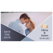 3.5x2 Custom Retirement Save the Date Magnets 25 Mil Square Corners