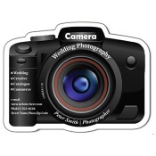 3.5625x2.7 Promotional Digital Camera Shaped Indoor Magnets 35 Mil
