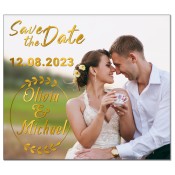3.5x4 Custom Save the Date Wedding Magnets 20 Mil