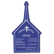 3.75x2.25 Personalized Church Shape Magnets 20 Mil
