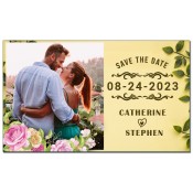 3.75x2.25 Custom Save The Date Wedding Magnets 20 Mil