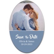 3x2 Custom Oval Save the Date Magnets 20 Mil