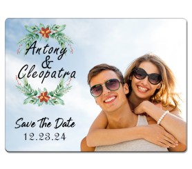 3x4 Custom Save The Date Wedding Magnets 20 Mil Round Corners