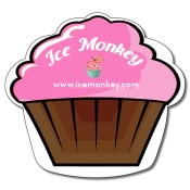 4.0625x3.75 Promotional Cupcake Shaped Indoor Magnets 35 Mil