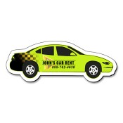 4.25x1.5 Promotional Automobile/Car Shaped Magnets - Outdoor & Car Magnets 35 Mil