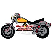 4.25x2.25 Custom Printed Motorcycle Shaped Magnets 25 Mil