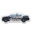 4.5x1.65 Custom Printed Police Car Shape Magnets 20 Mil