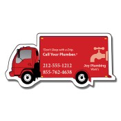 4.5x2.25 Custom Imprinted Delivery Truck Shaped Magnets - Outdoor & Car Magnets 35 Mil