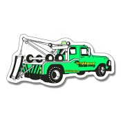 4.75x2.25 Promotional Tow Truck Shaped Indoor Magnets 35 Mil