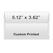 5.12x3.62 Custom White Envelope  