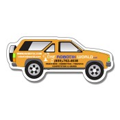 5.125x2.25 Customized SUV Shaped Indoor Magnets 35 Mil
