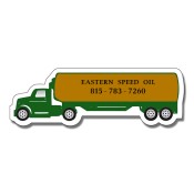 5x1.625 Customized Oil Truck Shaped Magnets - Outdoor & Car Magnets 35 Mil