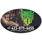 5x3 Custom Oval Tattoo Magnet - Outdoor & Car Magnets 35 Mil