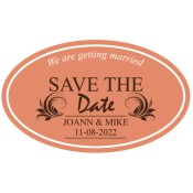 5x3 Custom Save the Date Oval Magnets 20 Mil