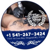 6 Inch Custom Tattoo Circle Magnets - Outdoor & Car Magnets 35 Mil
