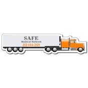 6.625x1.58 Custom Tractor Trailer Big Rig Semi Truck Shaped Magnets - Outdoor & Car Magnets 35 Mil