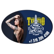 6x4 Custom Oval Shape Tattoo Magnets - Outdoor & Car Magnets 35 Mil