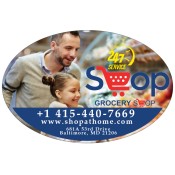 6x4 Custom Supermarket Oval Shape Magnets - Outdoor & Car Magnets 30 Mil