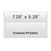 7.25x5.25 Custom Envelope White