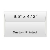 9.5x4.12 Custom Envelope White
