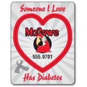 3.5x4.5 Custom Awareness Picture Frame Heart Punch Magnets 20 Mil 