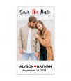 2x3.5 Custom Save the Date Wedding Magnets 20 Mil Square Corners