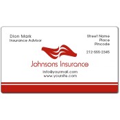2x3.5 Custom Insurance Business Card Magnets 20 Mil Round Corners
