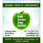 3.5x4 Custom Health Insurance Magnets 20 Mil Square Corners 