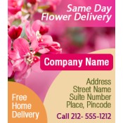3.5x4 Custom Flower Delivery Magnets 20 Mil Square Corners 