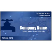 2x3.5 Custom Plumbing Business Card Magnets 20 Mil Square Corners 