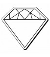2.62x2.87 Custom Diamond Shaped Magnets 20 Mil