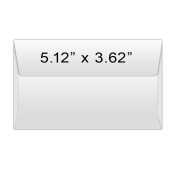 Envelope 5.12 x 3.62 Plain White 