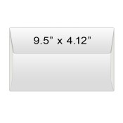 Envelope 9.5 x 4.12 Plain White
