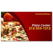 2x3.5 Custom Pizza Business Card Magnets 20 Mil Square Corners 