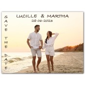 3x4 Custom Wedding Save the Date Magnets 20 Mil Square Corners
