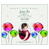 3.5x4 Custom Save the Date Birthday Announcement Magnets 20 Mil Square Corners 