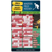 4x7 Custom Hockey Schedules Magnets 20 Mil Round Corners