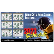 4x7 Custom High School Football Schedules Magnets 20 Mil Round Corners
