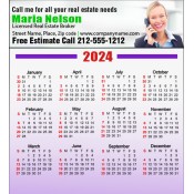 3.5x3.88 Custom Real Estate Calendar Magnets 20 Mil Square Corners