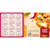 3.5x7 Custom Pizza Calendar Magnets 20 Mil Square Corners